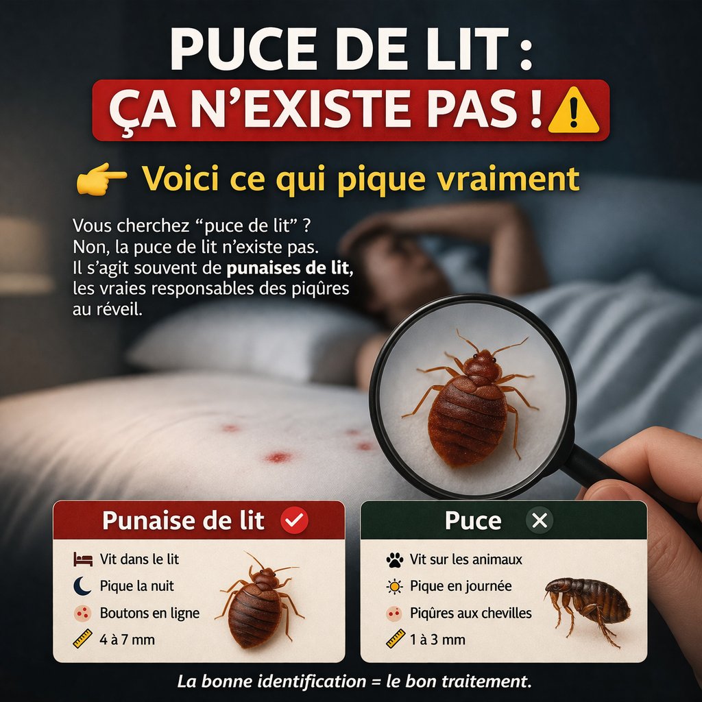 Puce de lit : ÇA N'EXISTE PAS ! 👉🏻 Explications d'un pro